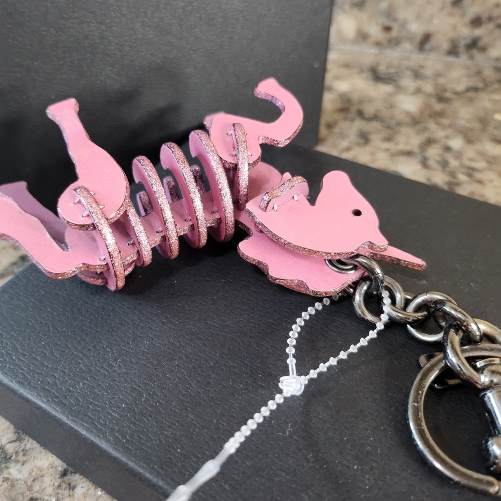 Coach Pink Unicorn...see Pics Some Wear On Hardware - Picture 6 of 7